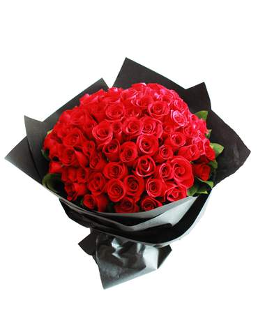 101 American Red Roses for Valentine's Day 完美情人（情人節花束）