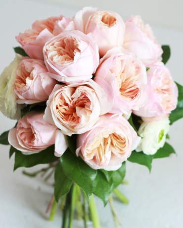 Garden Roses Wedding Bouquet 庭園玫瑰花球