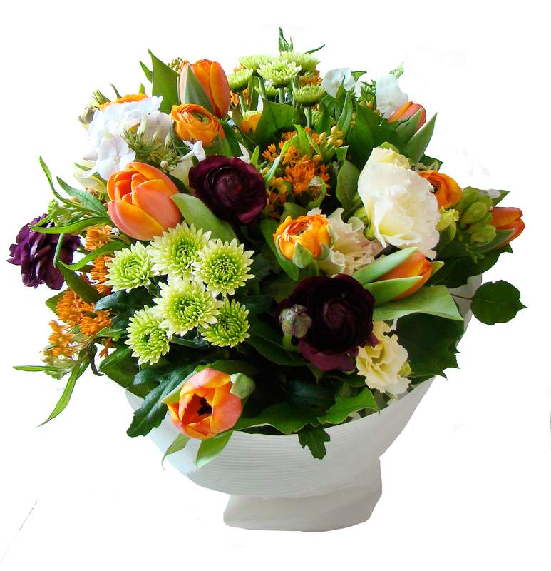 



                                    Orange Tulips bouquet