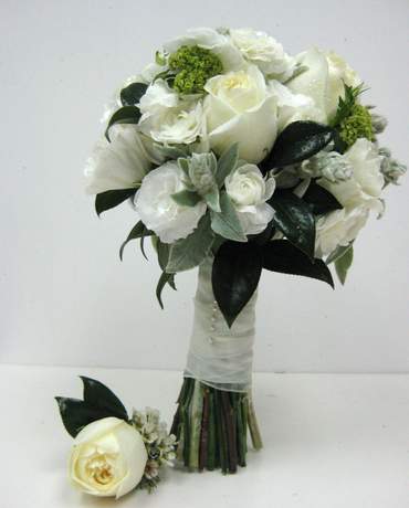 Pure White Wedding bouquet 白色婚禮