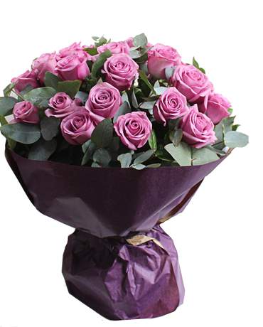 25 Purple American Roses for Valentine's Day 只愛您 （情人節花束）