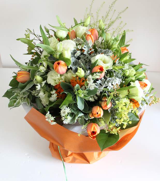 Orange Tulips bouquet