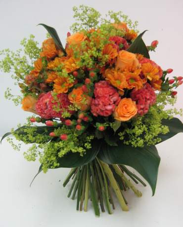 Orange Wedding Bouquet 日出！