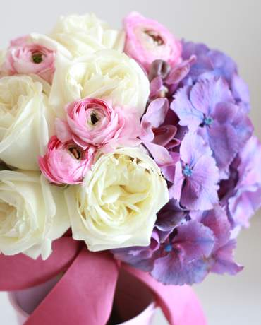 Hydrangea Roses Wedding Bouquet 繡球玫瑰花球